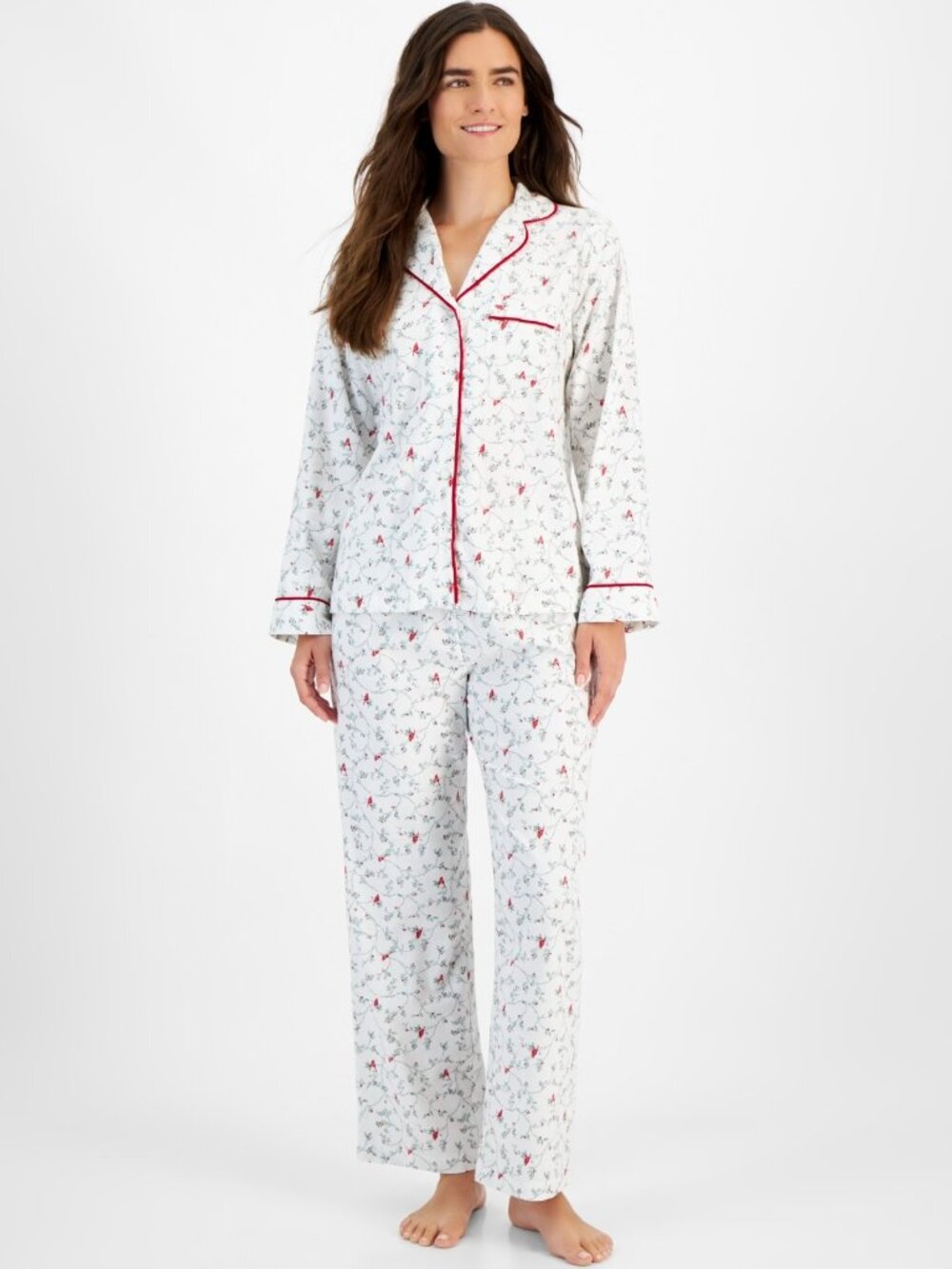 #1743 Charter Club Women's 2-Pc. Cotton Flannel Packaged Pajamas Set - Picture 4 of 5